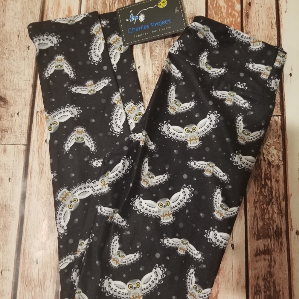 Charlies Project Owls Super soft leggings